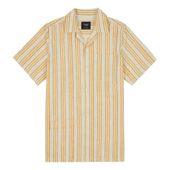 Block Short Sleeve Camp Collar Shirt