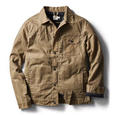Flannel-Lined Waxed Trucker Jacket - Tall