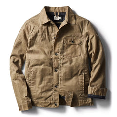 Flannel-Lined Waxed Trucker Jacket - Tall