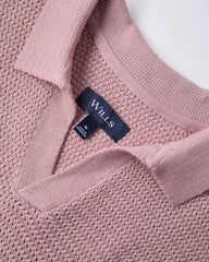 Crochet Johnny Collar Polo