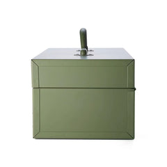 Hand-Painted Steel Tool Box + Removable Tray