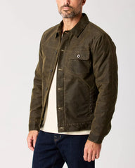 Wool-Lined Waxed Trucker Jacket