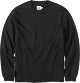 Huckberry Flint and Tinder American Heavyweight Pocket Longsleeve T-Shirt, Mens Shirt