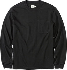 Huckberry Flint and Tinder American Heavyweight Pocket Longsleeve T-Shirt, Mens Shirt