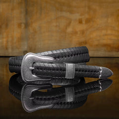 Tapered Lace Western Belt
