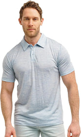 100% Merino Wool Polo Shirt Men - Short & Long Sleeve Shirt Base Later