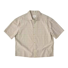 Relaxed Cropped Short Sleeve Shirt
