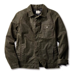 Flannel-Lined Waxed Trucker Jacket - Tall
