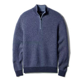 Merino-Cashmere Quarter-Zip Sweater