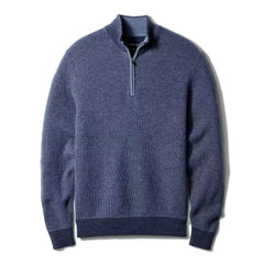Merino-Cashmere Quarter-Zip Sweater