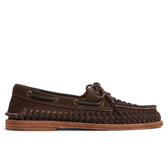 Gold Cup AO 2 Woven Leather Boat Shoe