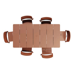 Bandwidth Dining Set (Table + 6 Chairs)