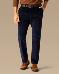 Pleated Cord Trouser