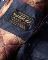 Flannel-Lined Quilted Waxed Rancher Jacket