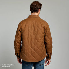 Quilted Waxed Shirt Jacket