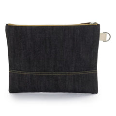 Neelum Large Zipper Pouch - Denim