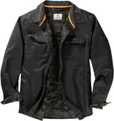 Legendary Whitetails Mens Flannel Lined Waxed Cotton Shirt Jacket