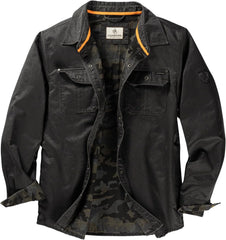 Legendary Whitetails Mens Flannel Lined Waxed Cotton Shirt Jacket