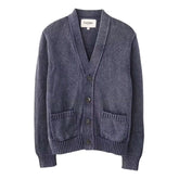 Washed Cotton Cardigan Sweater
