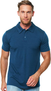 100% Merino Wool Polo Shirt Men - Short & Long Sleeve Shirt Base Later