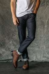 The Pen Slim Straight Stretch Selvedge Denim Jeans