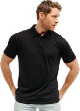 100% Merino Wool Polo Shirt Men - Short & Long Sleeve Shirt Base Later