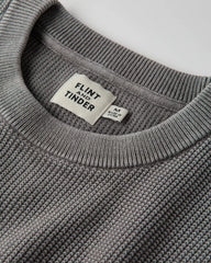 Huckberry Flint and Tinder Lightweight Garment Dyed Crewneck Sweater, Mens Pullover Sweatshirt