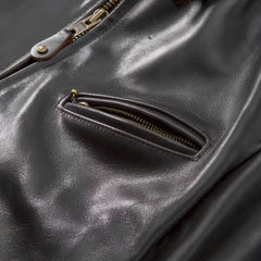 Classic Leather Racer Motorcycle Jacket
