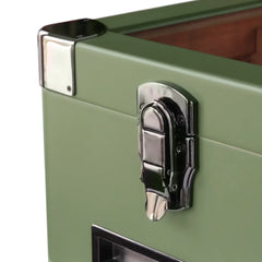 Military Glass Top Cigar Humidor