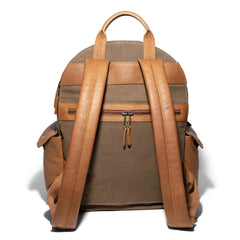 Oscar Canvas Leather Backpack