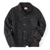 Flannel-Lined Waxed Trucker Jacket