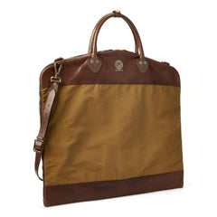 Cotton/Leather Garment Bag