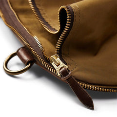 Cotton/Leather Garment Bag
