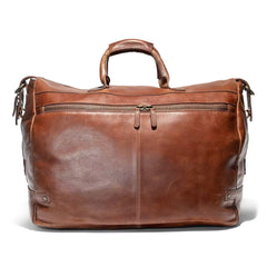 Leather Travel Duffel Bag - 48L