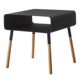 Plain Side Table with Storage Shelf