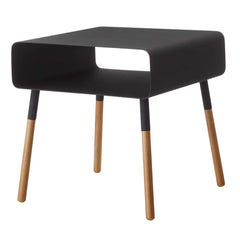 Plain Side Table with Storage Shelf
