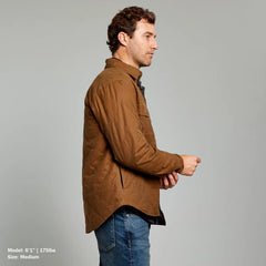 Quilted Waxed Shirt Jacket