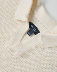 Crochet Johnny Collar Polo