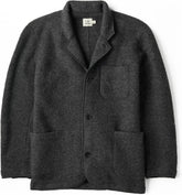 Huckberry Flint and Tinder The Boiled Wool Chore Blazer, Mens Casual Sport Coat, Jacket