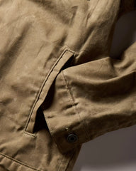 Flannel-Lined Waxed Trucker Jacket