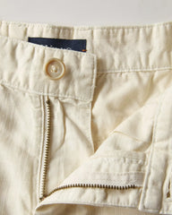 Cotton-Linen Chino Short - 9"