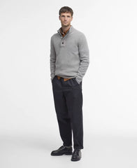 Essential Patch Half Zip Sweater