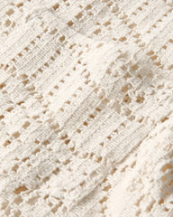 Eye Crochet Camp Collar Shirt