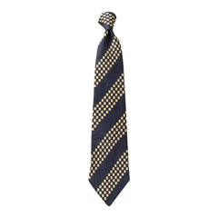 Silk Checkerboard Stripe Neck Tie