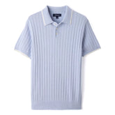 Cotton Silk Ribbed Polo