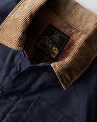Flannel-Lined Quilted Waxed Rancher Jacket