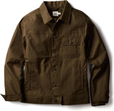 Huckberry Flint and Tinder Dry Wax Trucker Jacket, Unlined Mens Lightweight Cotton Jacket