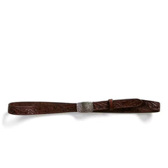 Hand-Tooled Embossed Leather Coleman Belt
