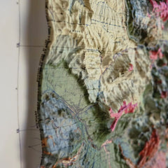 Colorado 1913 3D Raised Relief Map