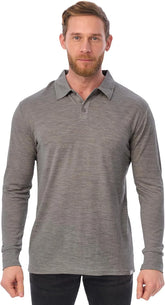 100% Merino Wool Polo Shirt Men - Short & Long Sleeve Shirt Base Later